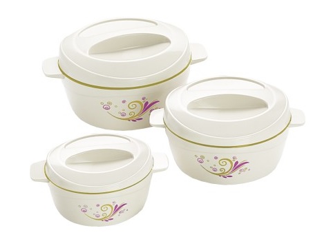 India Desire : Buy Cello Hot Meal Pack of 3 Casserole Set  At Rs 359 From Flipkart [MRP Rs 1200]